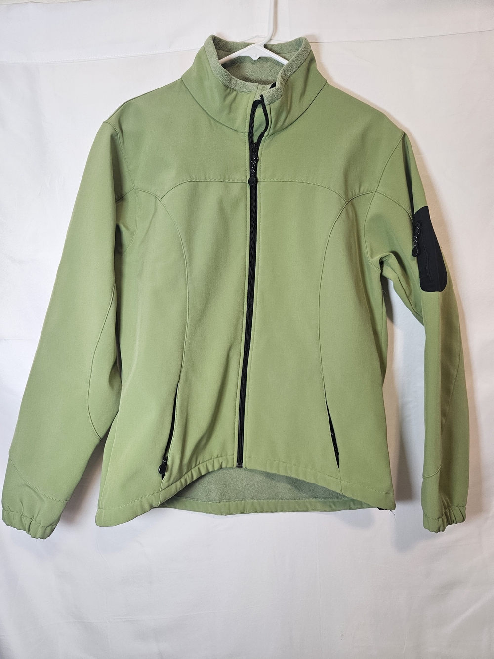 Black Diamond Light Green Fleece Jacket Hiking Camping Outdoor Adventure